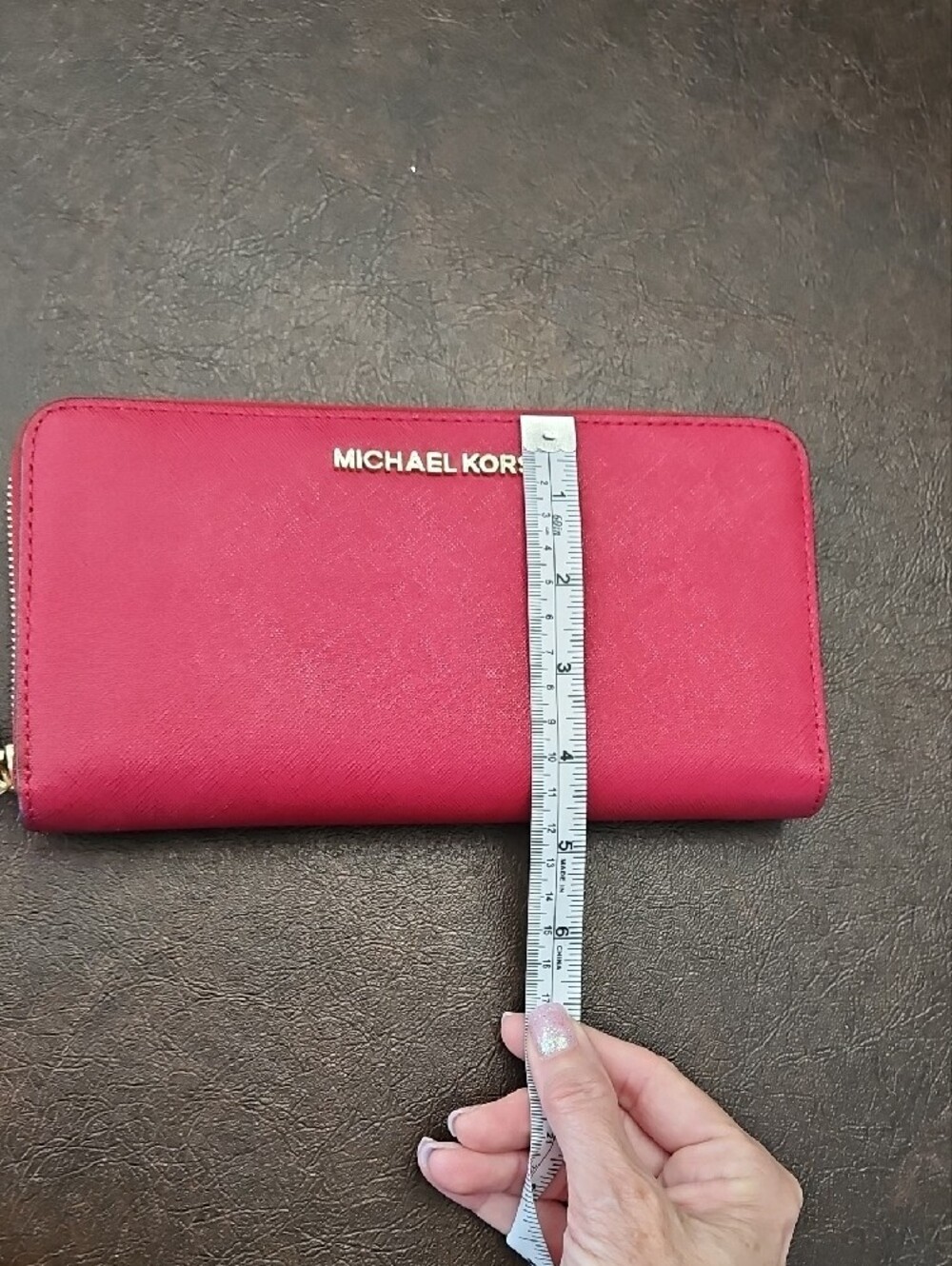 Michael Kors Mulberry Jet Set Zip-Around Leather Wallet - Picture 9 of 9